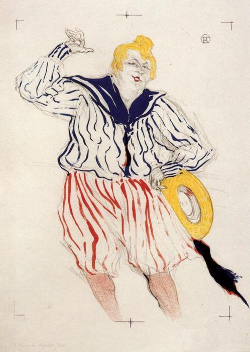 The Sailor S Sopng, At The Star , Le Havre — Henri De Toulouse-lautrec