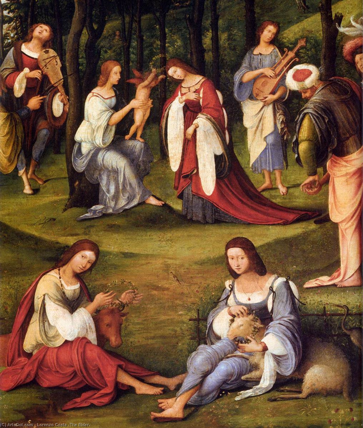 Corte De Isabella D'este (detalle) — Lorenzo Costa