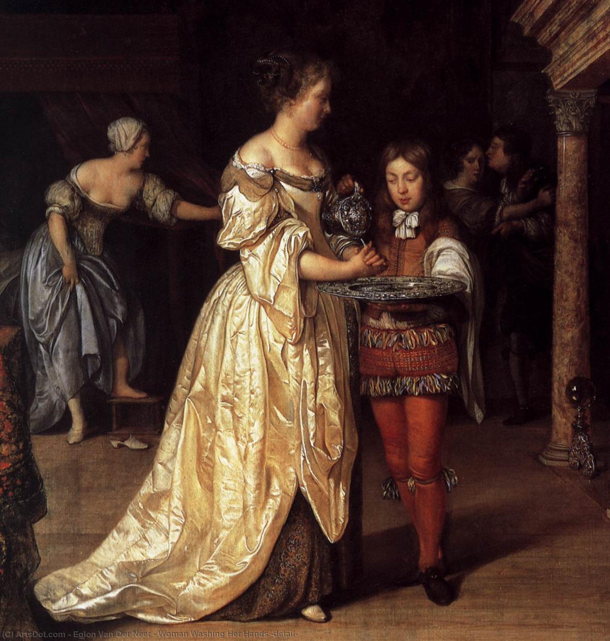 Woman Washing Her Hands (detail) — Eglon Hendrik Van Der Neer