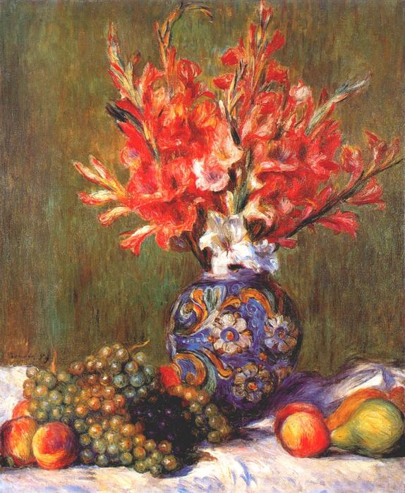 Still Life Mit Blumen Und Früchten — Pierre-auguste Renoir