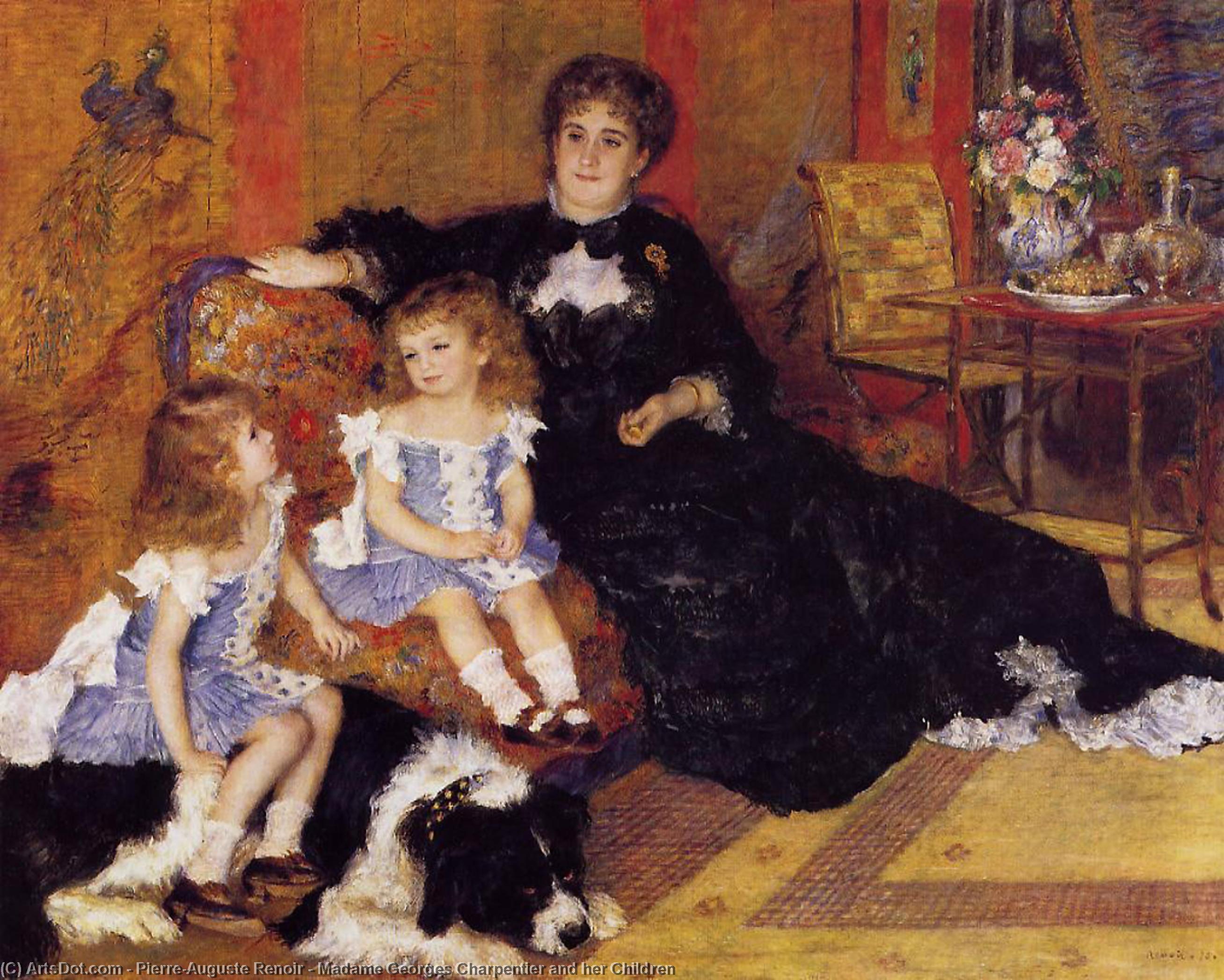 Madame Georges Charpentier Und Ihre Kinder — Pierre-auguste Renoir
