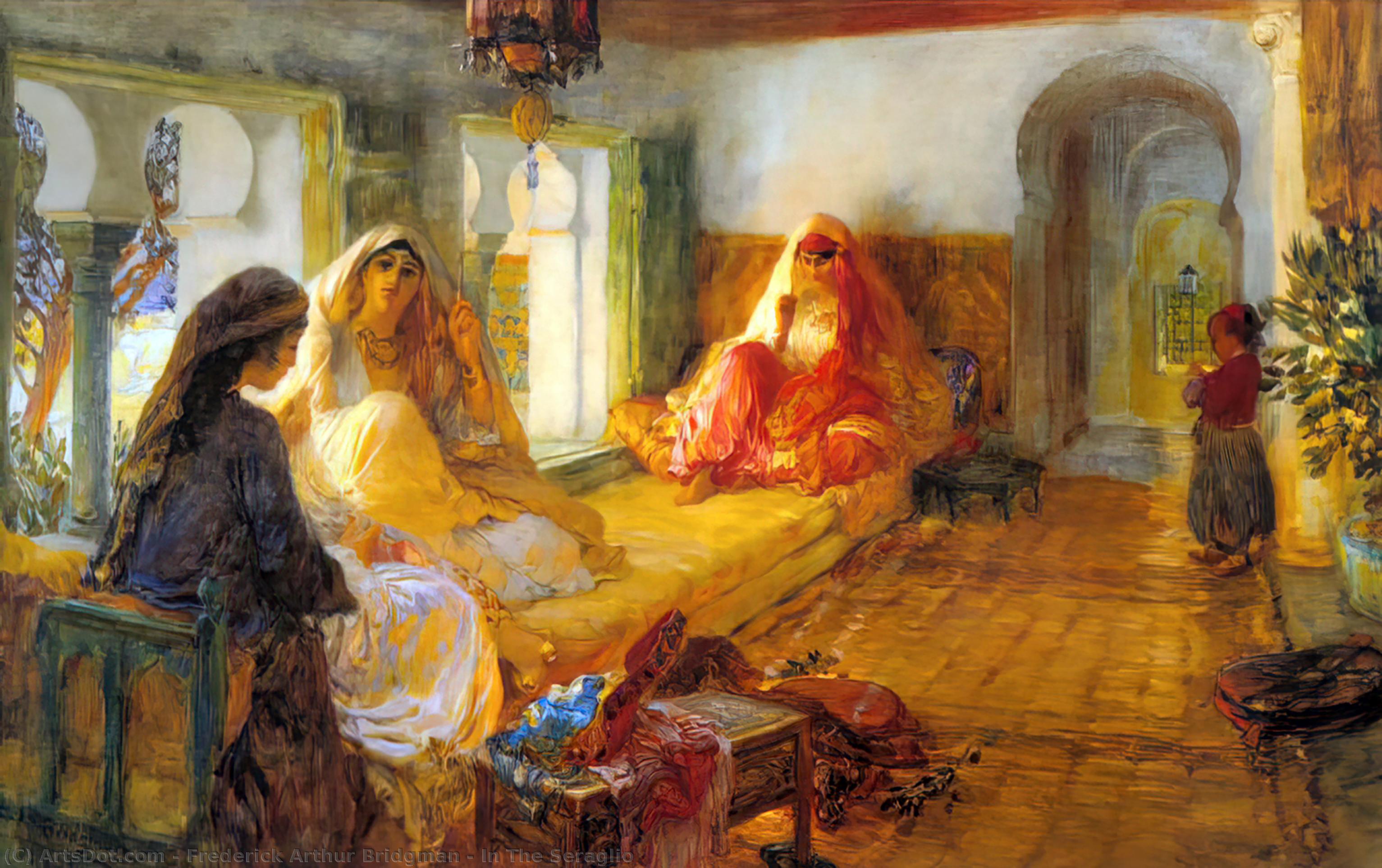 In The Seraglio — Frederick Arthur Bridgman