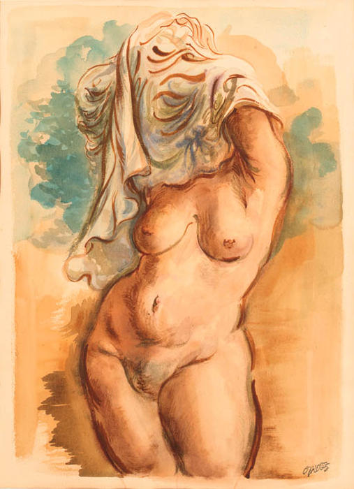 Woman Undressing — Џорџ Грос