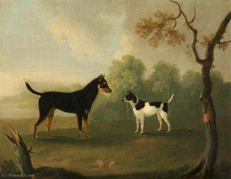 Two Dogs Facing One Another In A Landscape — Daniel Gillespie Clowes