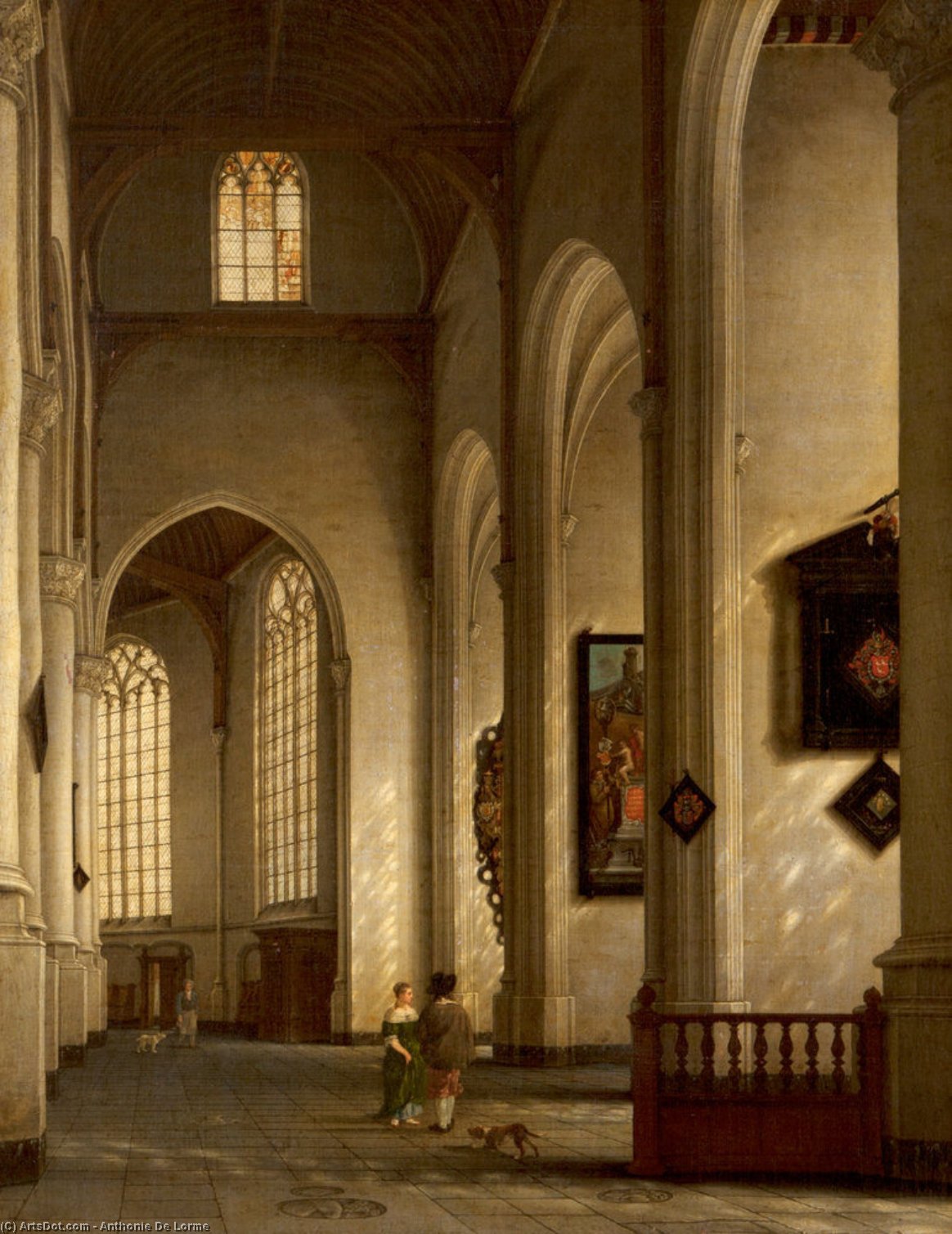 Interior Of The Church Of Saint Bavo, Haarlem — Anthonie De Lorme