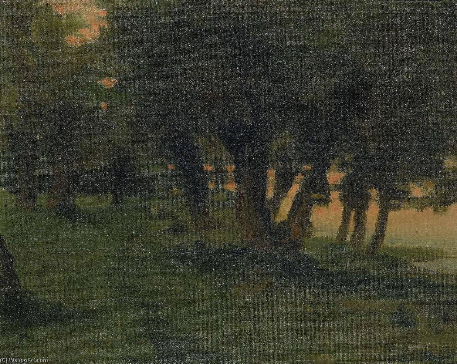 On The Banks Of The Rhine, Near St. Germain At Mont D'or — James Carroll Beckwith