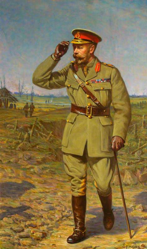 The King Salutes The Grave Of An Unknown Soldier — George Frederick Harris