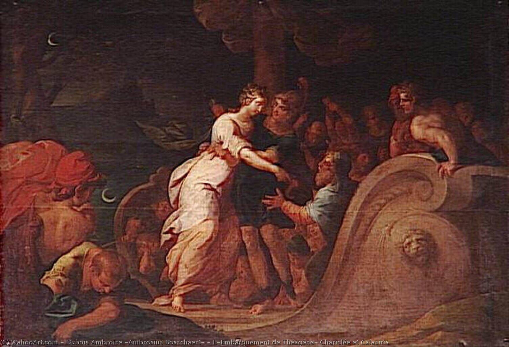 L'embarquement De Théagène, Chariclée Et Calasiris — Dubois Ambroise (ambrosius Bosschaert)