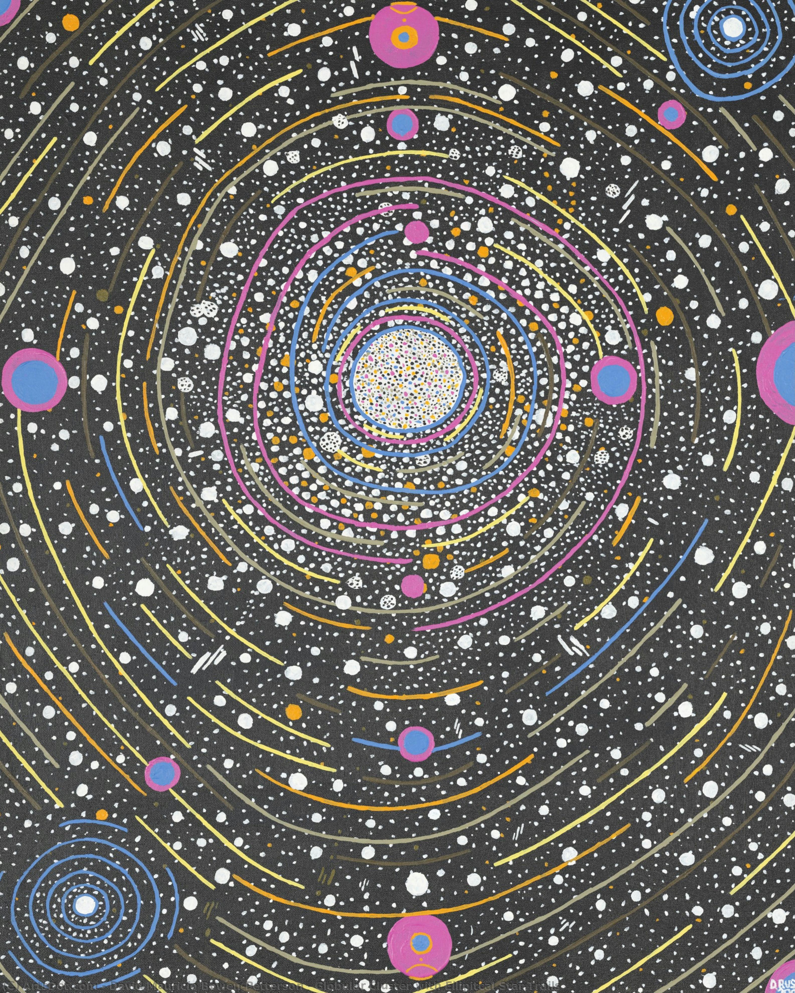 Globular Cluster With Ellipitcal Star Trails — David Rush