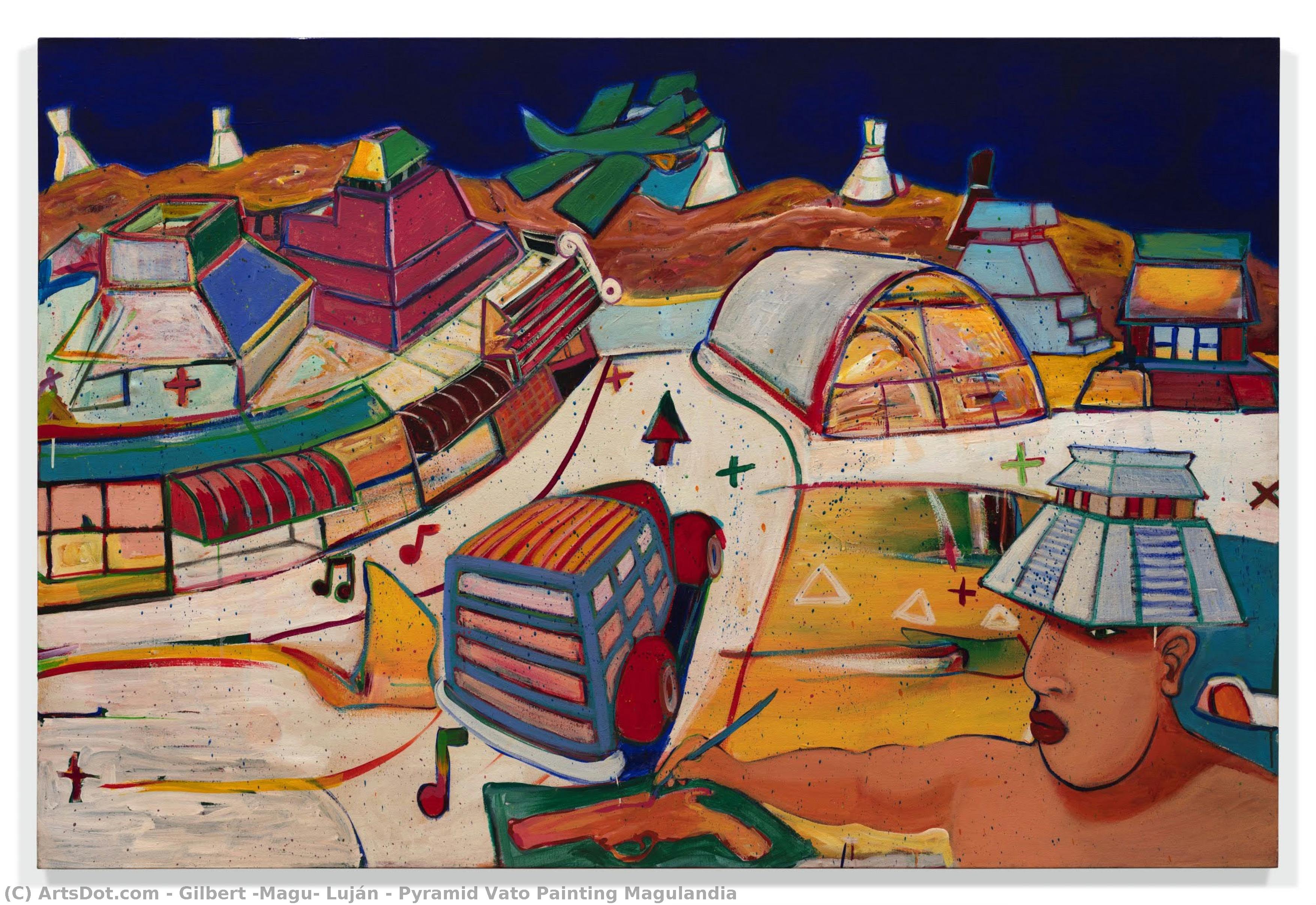 Pyramid Vato Painting Magulandia — Gilbert 'magu' Luján