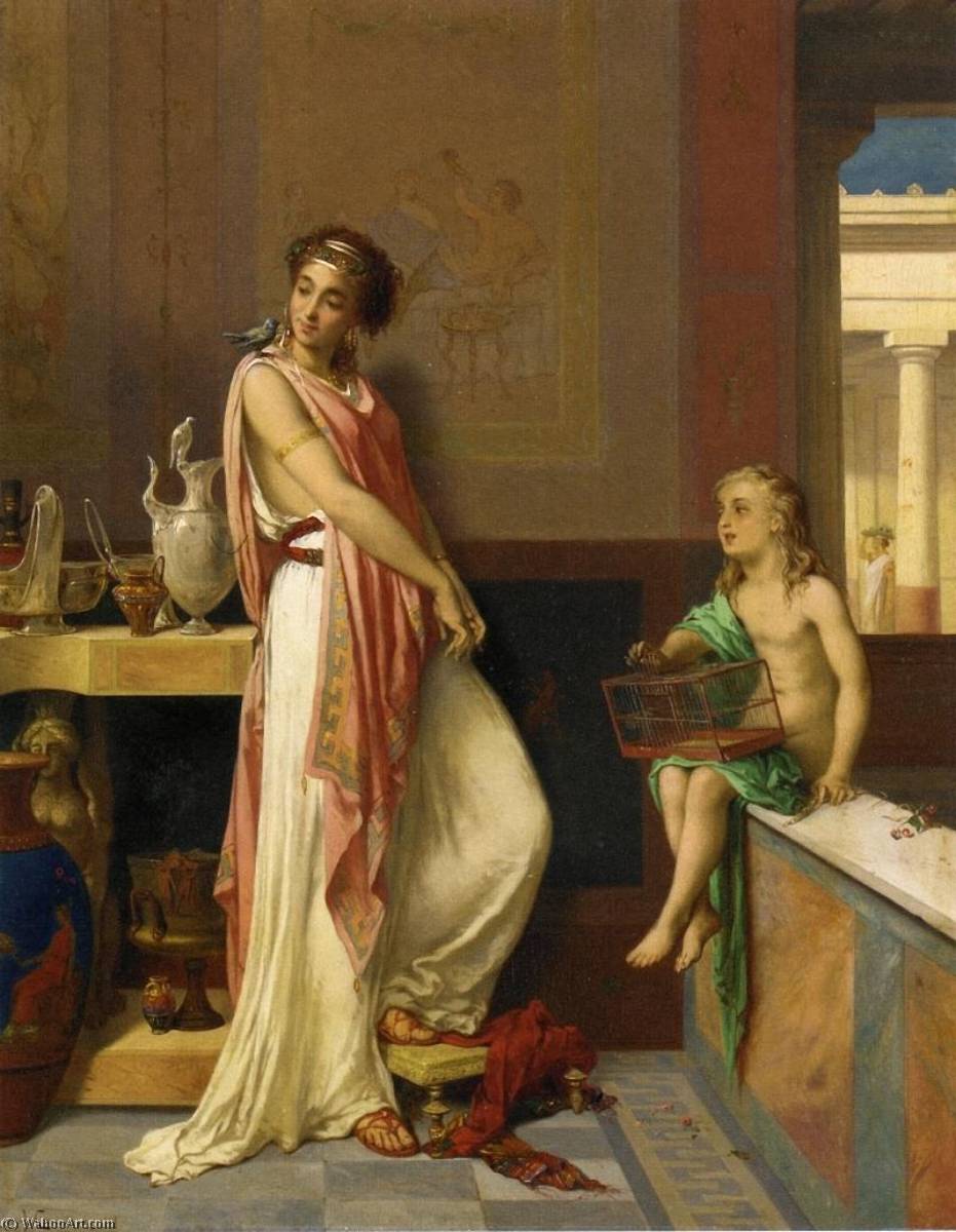 Her Favorite Pet — Pierre Olivier Joseph Coomans