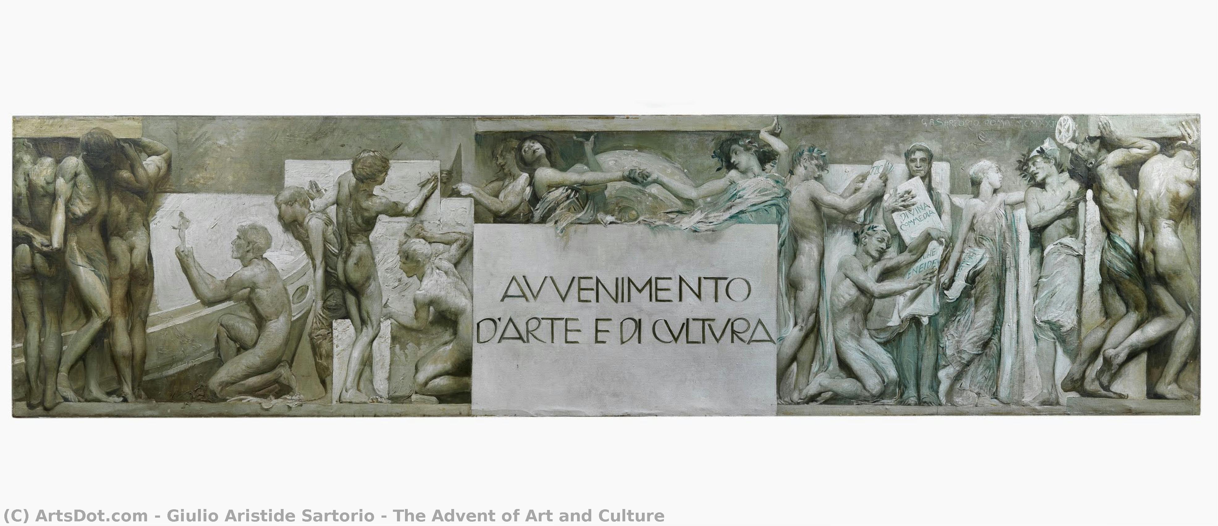 The Advent Of Art And Culture — Giulio Aristide Sartorio