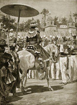 The Surrender Of Rangoon To The British - — リチャード・カトン・ウッドヴィル