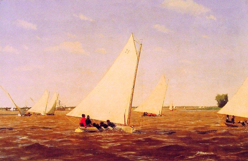 Sailboats Racing On The Delaware — トーマス・エイキンズ