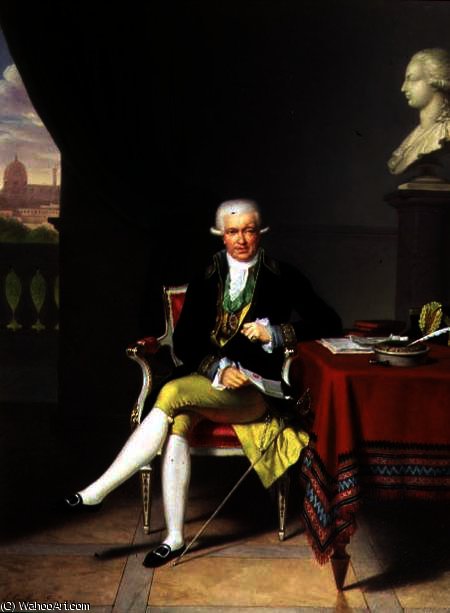 A Portrait Of Johan Claes Lagersvard ) — Louis Gauffier