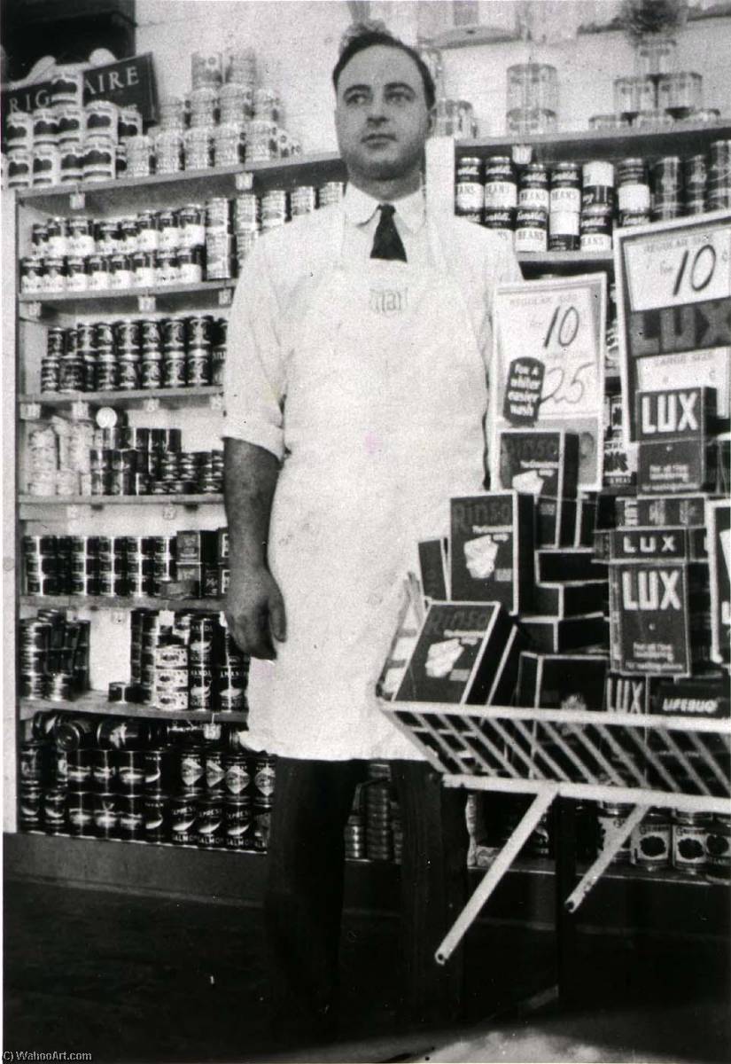 Henry Macrini In His Store At 1627 Avenue H, 1934 Or 1935, From The Corner Stores Of Galveston, Galveston County Cultural Arts Council — Betty Tichich