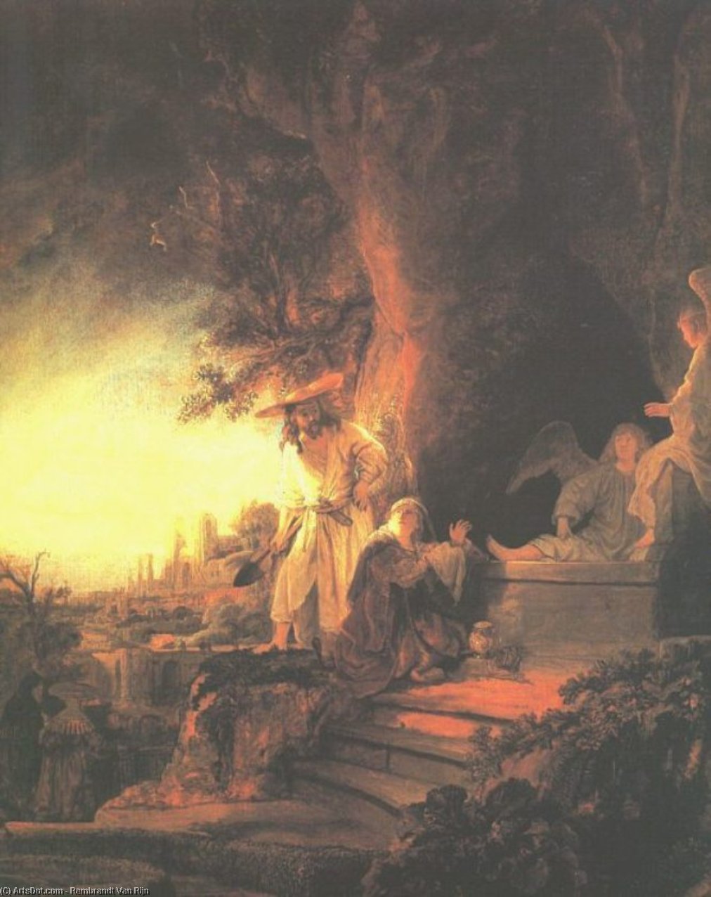 The Risen Christ Appearing To Mary Magdalen — Rembrandt Van Rijn