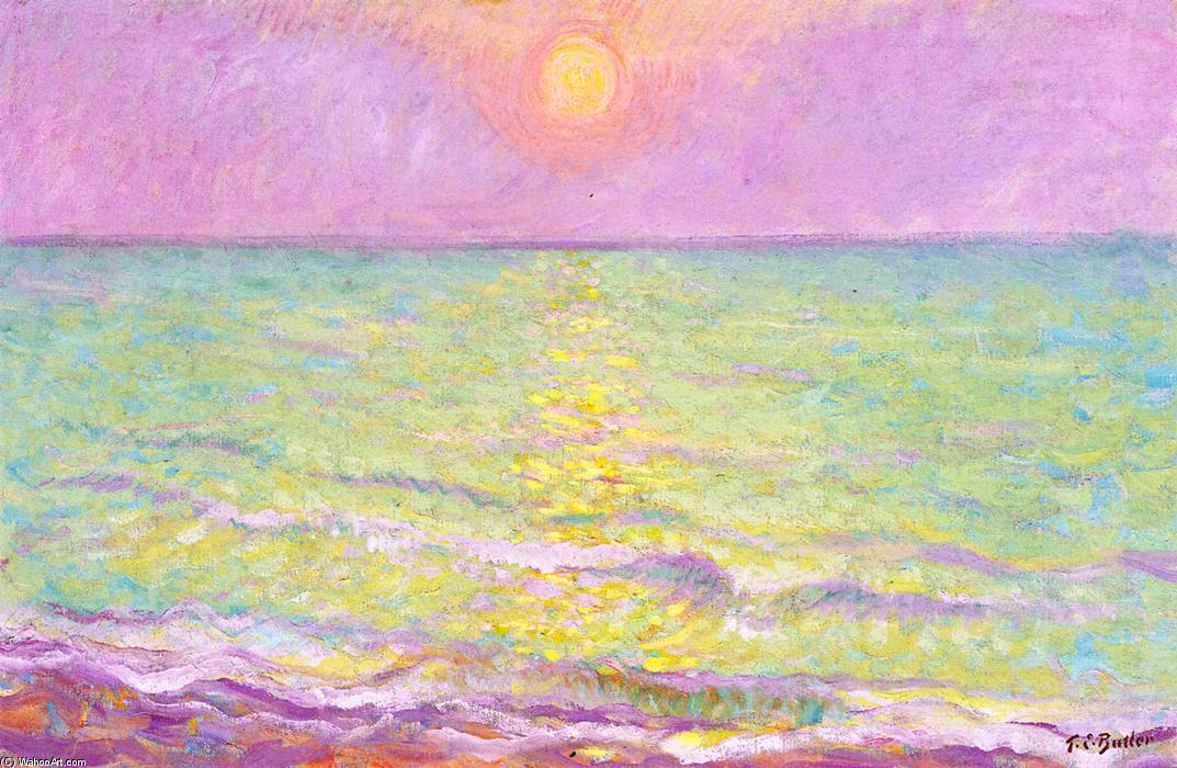 Sunset At Veules-les-roses, Seine-mer — Theodore Earl Butler
