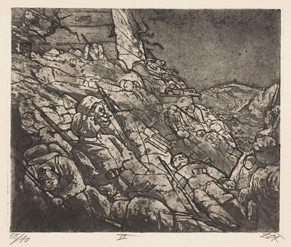 The Sleepers Of Fort Vaux (gas Victims) — Otto Dix