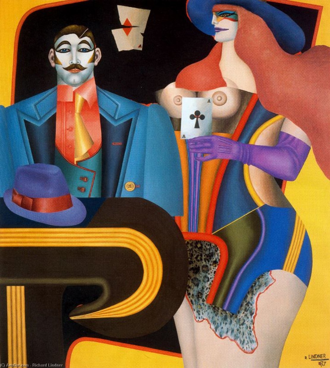 The Ace Of Clubs — Richard Lindner