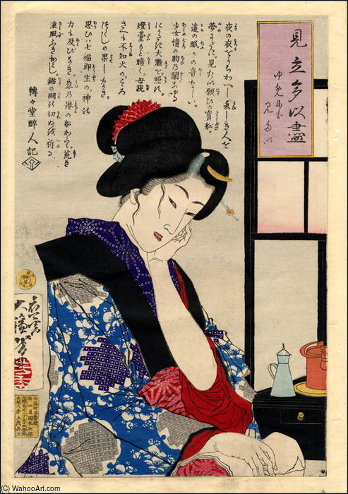 A Woman In The Evening — Tsukioka Yoshitoshi