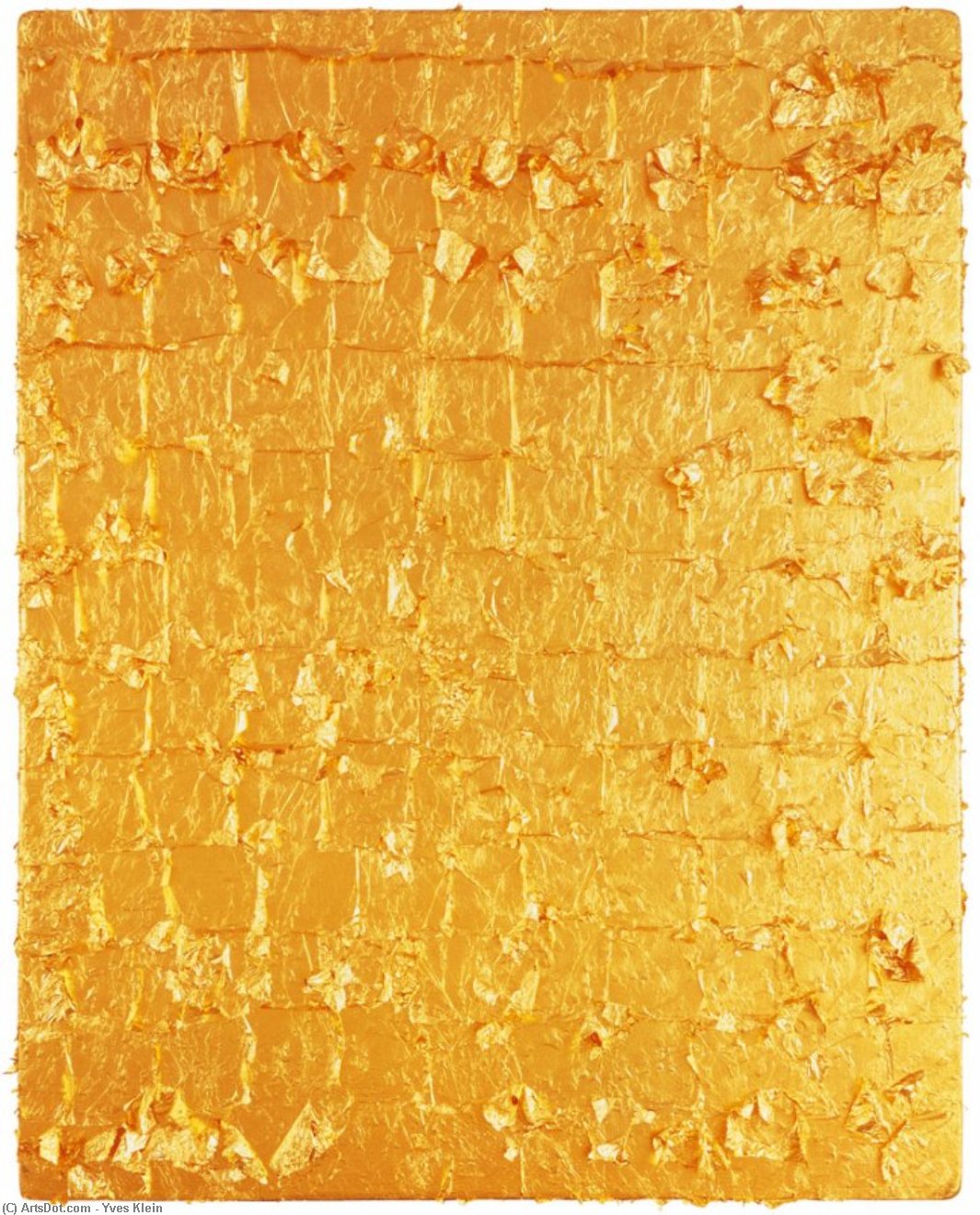 Gold Leaf On Panel — Ив Кляйн