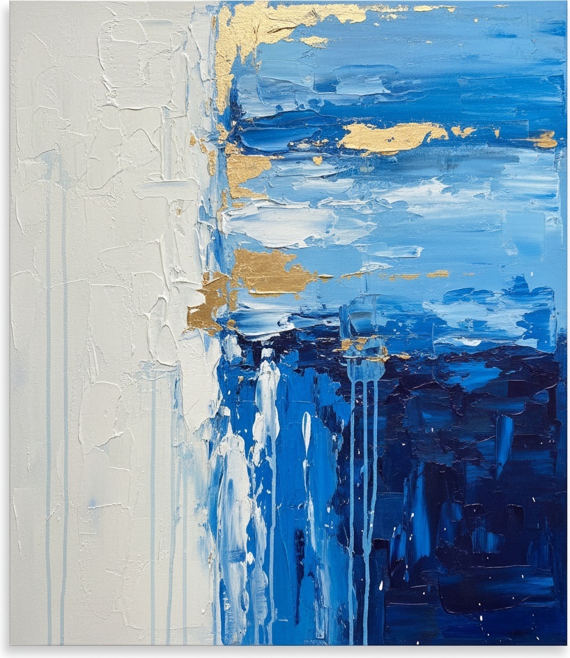 Celestial Fracture: A Singular Study Of Luminous Void And Gilded Midnight Strata — Christian Noiret