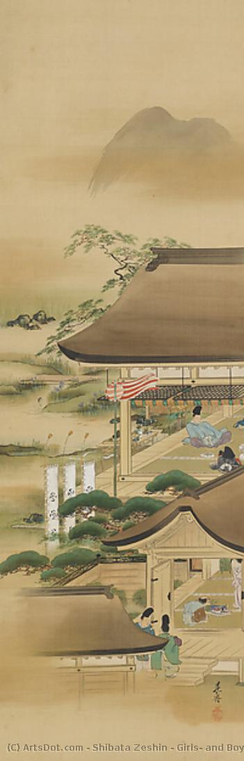 Girls’ And Boys’ Day Celebrations — Shibata Zeshin