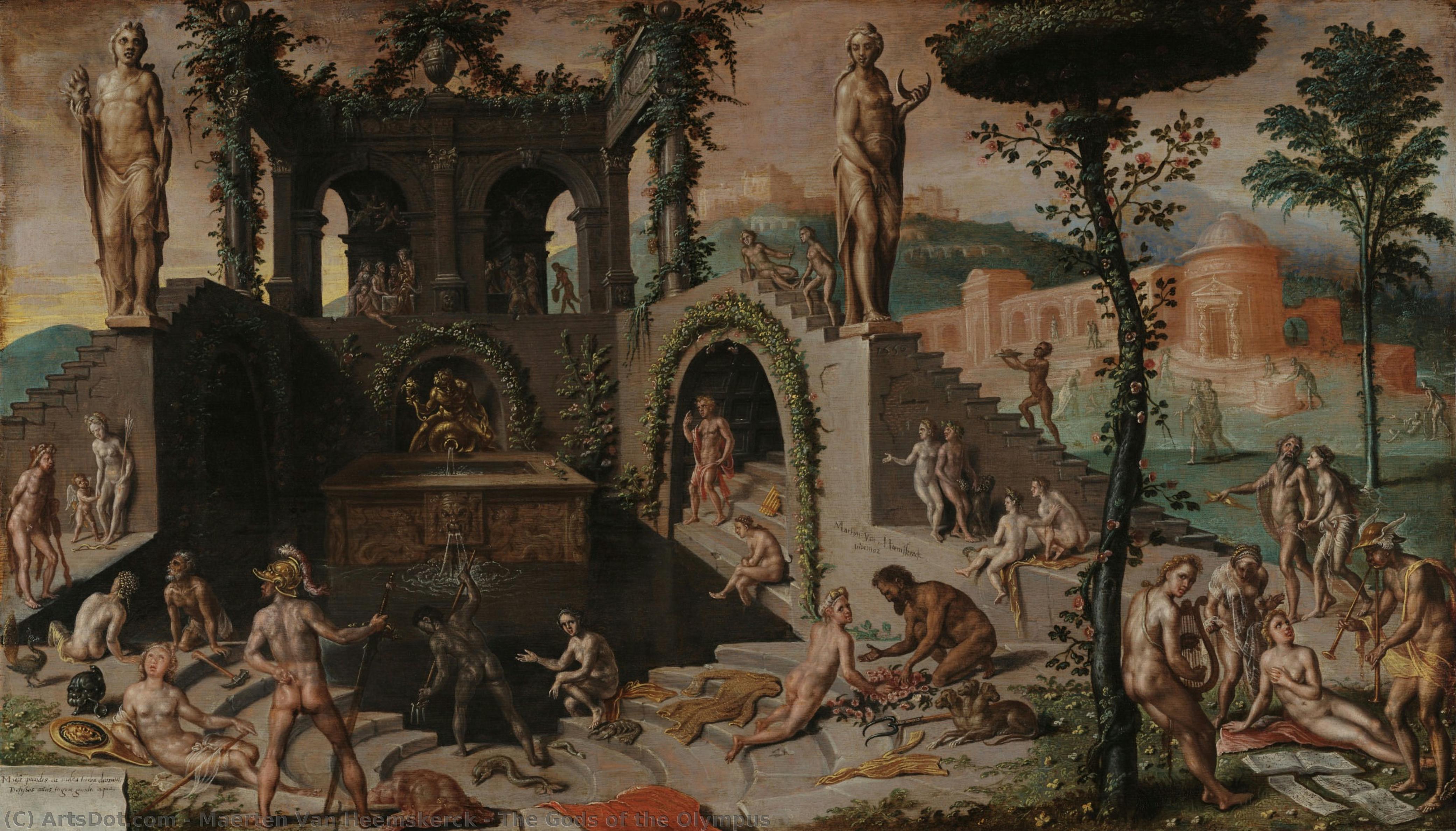 The Gods Of The Olympus — Maerten Van Heemskerck