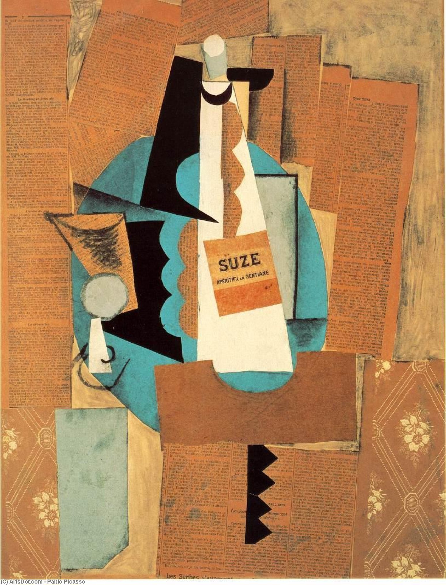 Vaso Y Botella De Suze — Pablo Picasso