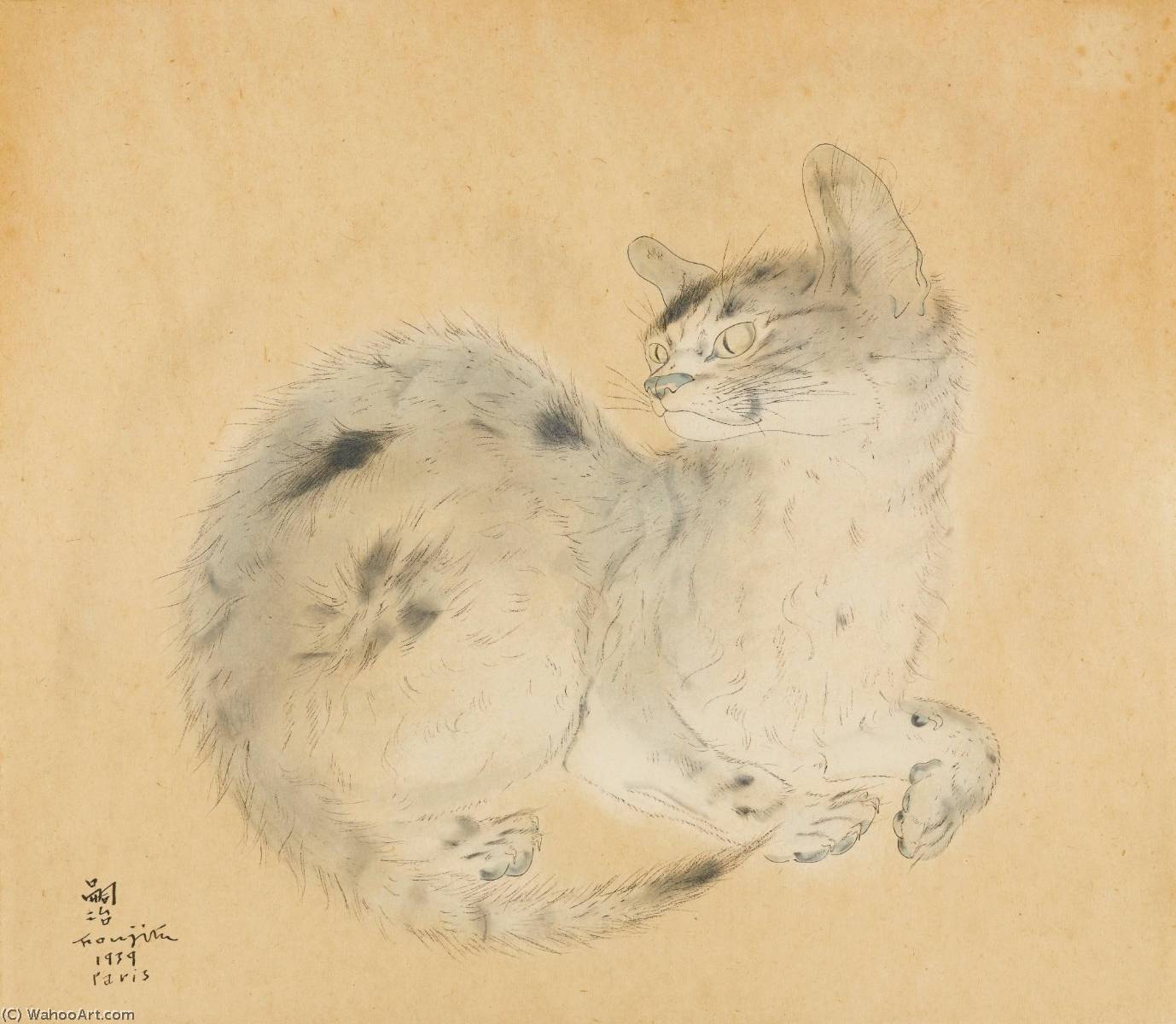 Chat — Léonard Tsuguharu Foujita