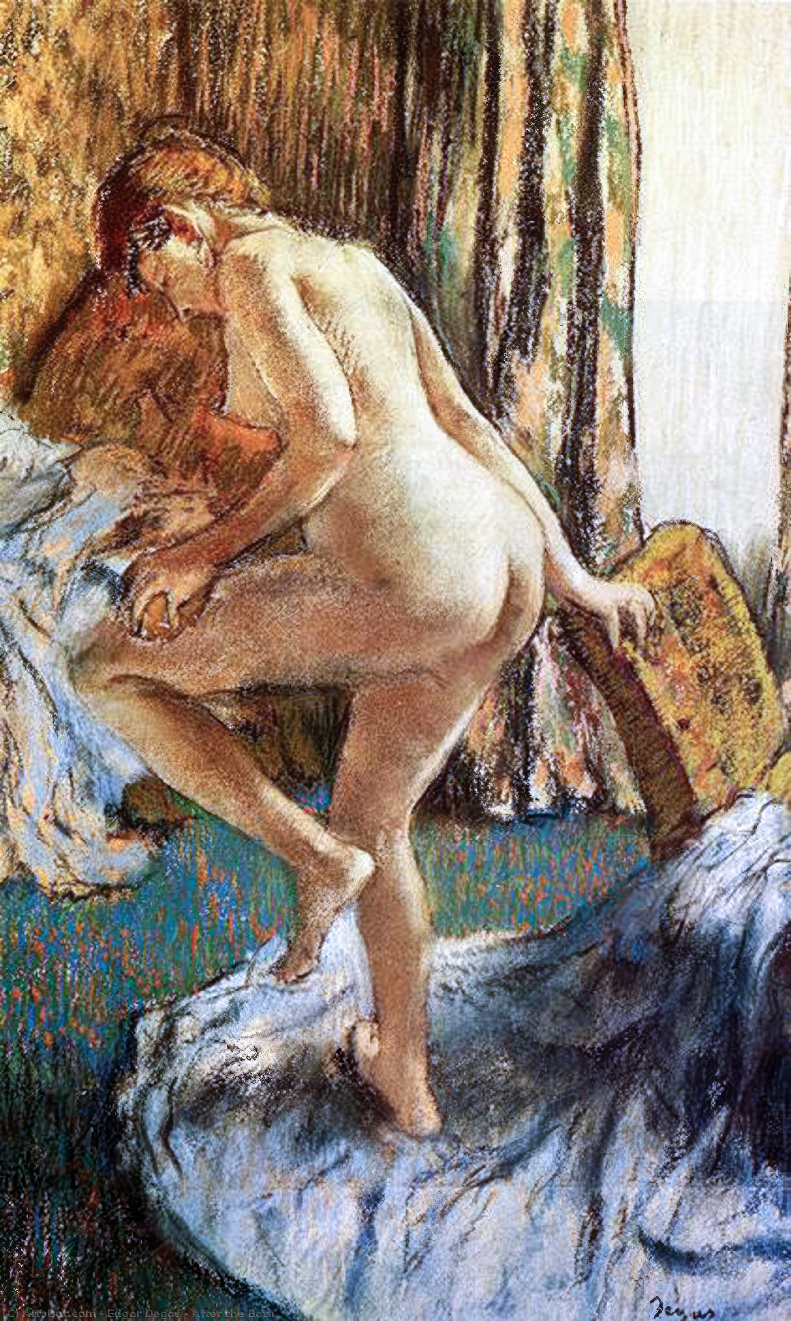 After The Bath — Edgar Degas