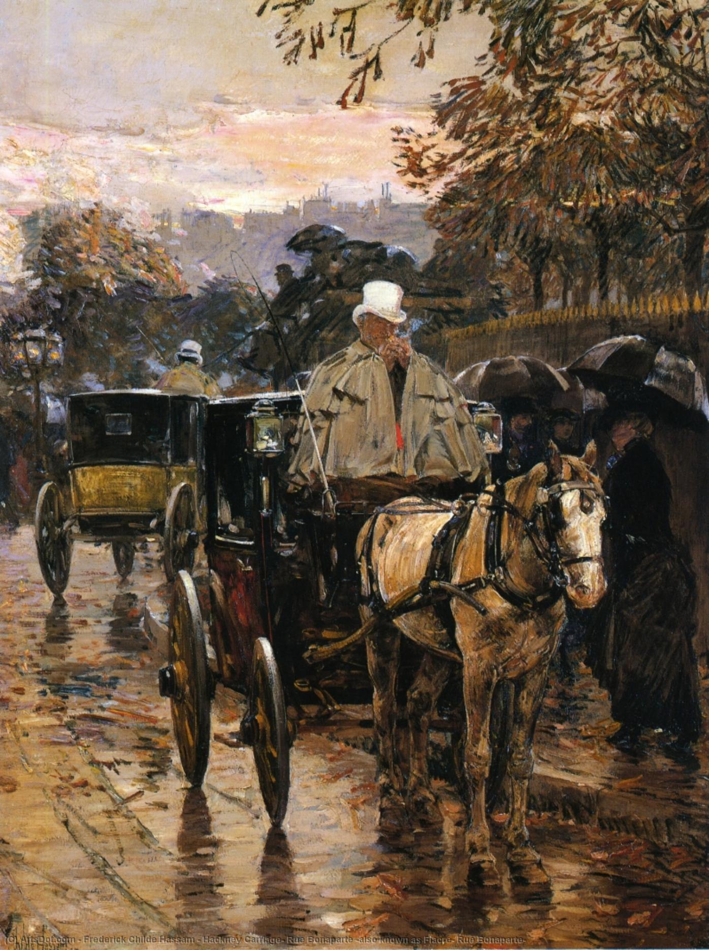 Hackney Carriage, Rue Bonaparte (also Known As Fiacre, Rue Bonaparte) — Фредерик Хассам