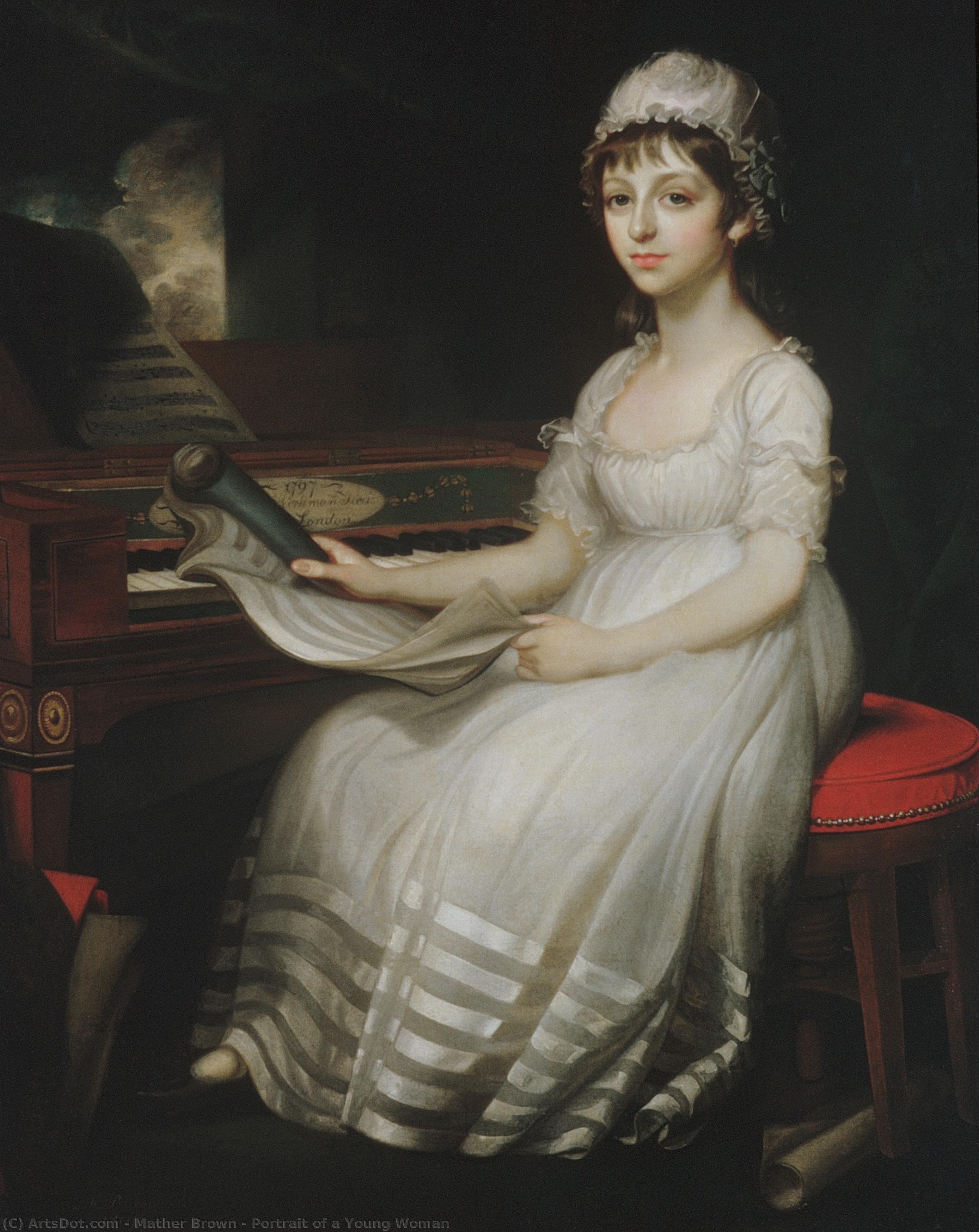 Portrait Of A Young Woman — Mather Brown