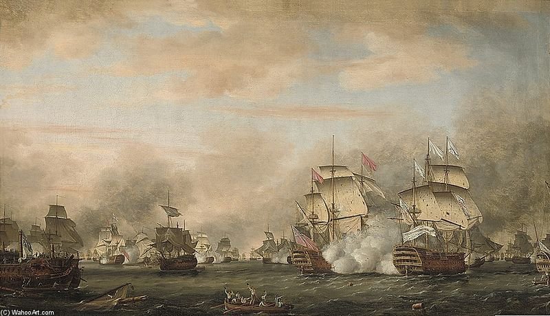 The Battle Of The Saints - — Thomas Whitcombe