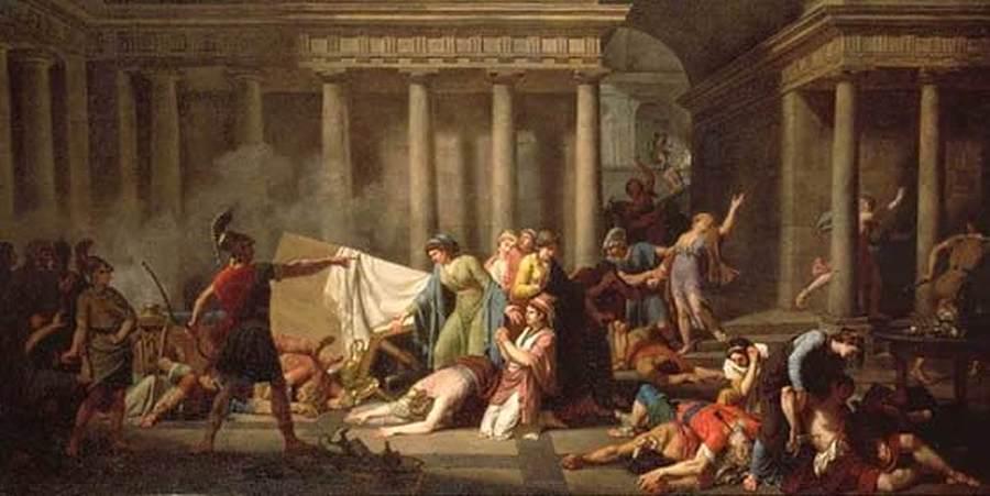 Ulysses Returning To His Palace After Slaying The Lovers Of Penelope — Nicolas André Monsiau