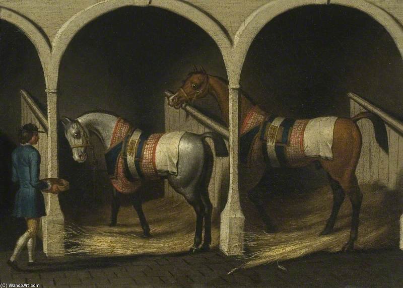 Horses In A Stab — James Seymour