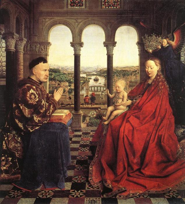 The Rolin Madonna (la Vierge Au Chancelier Rolin) — Jan Van Ejck