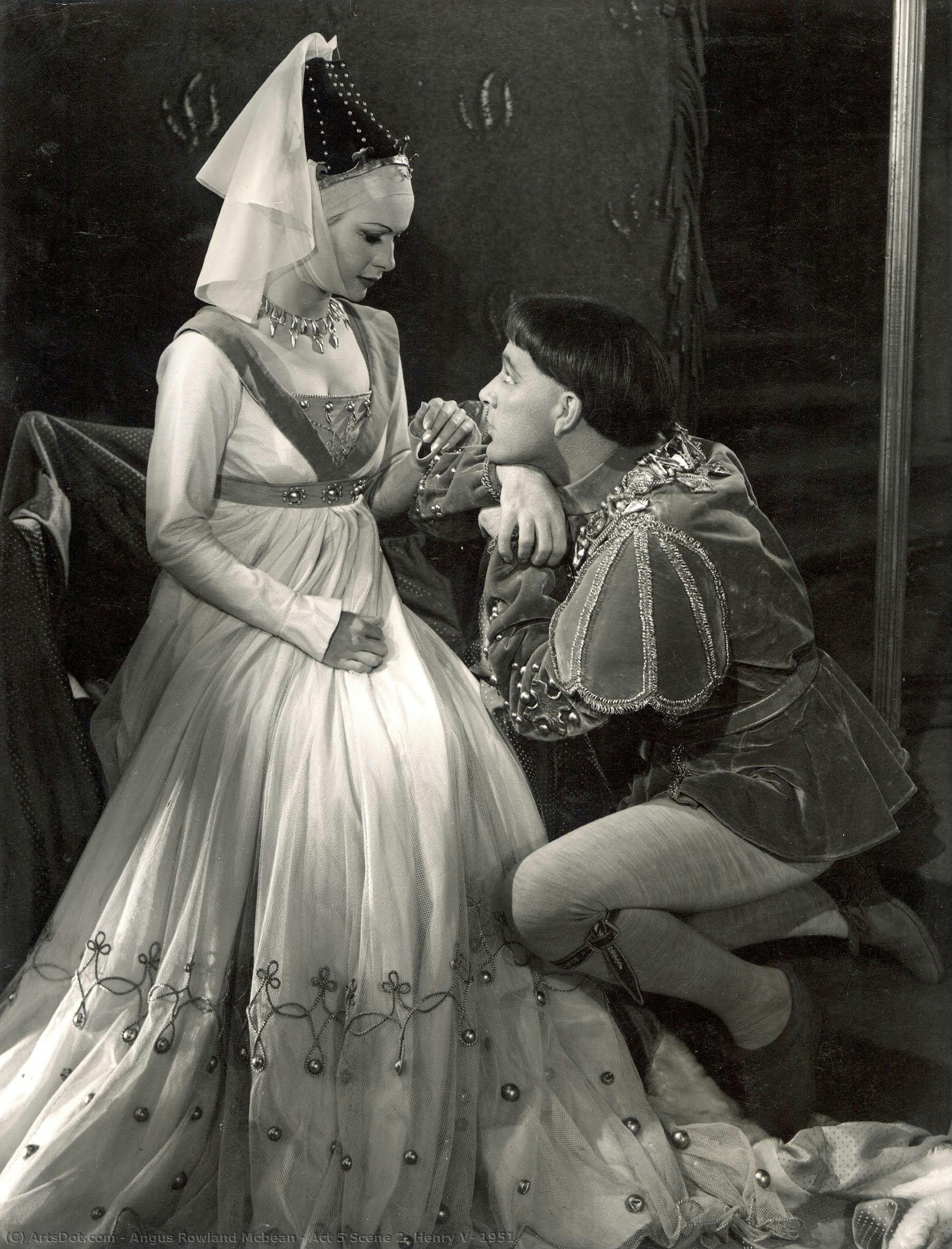 Act 5 Scene 2, Henry V, 1951 — Angus Rowland Mcbean