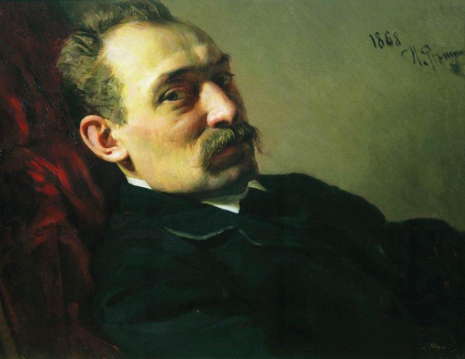 Portrait Of The Architect Philip Dmitrievich Hloboschin — Ilya Yefimovich Repin