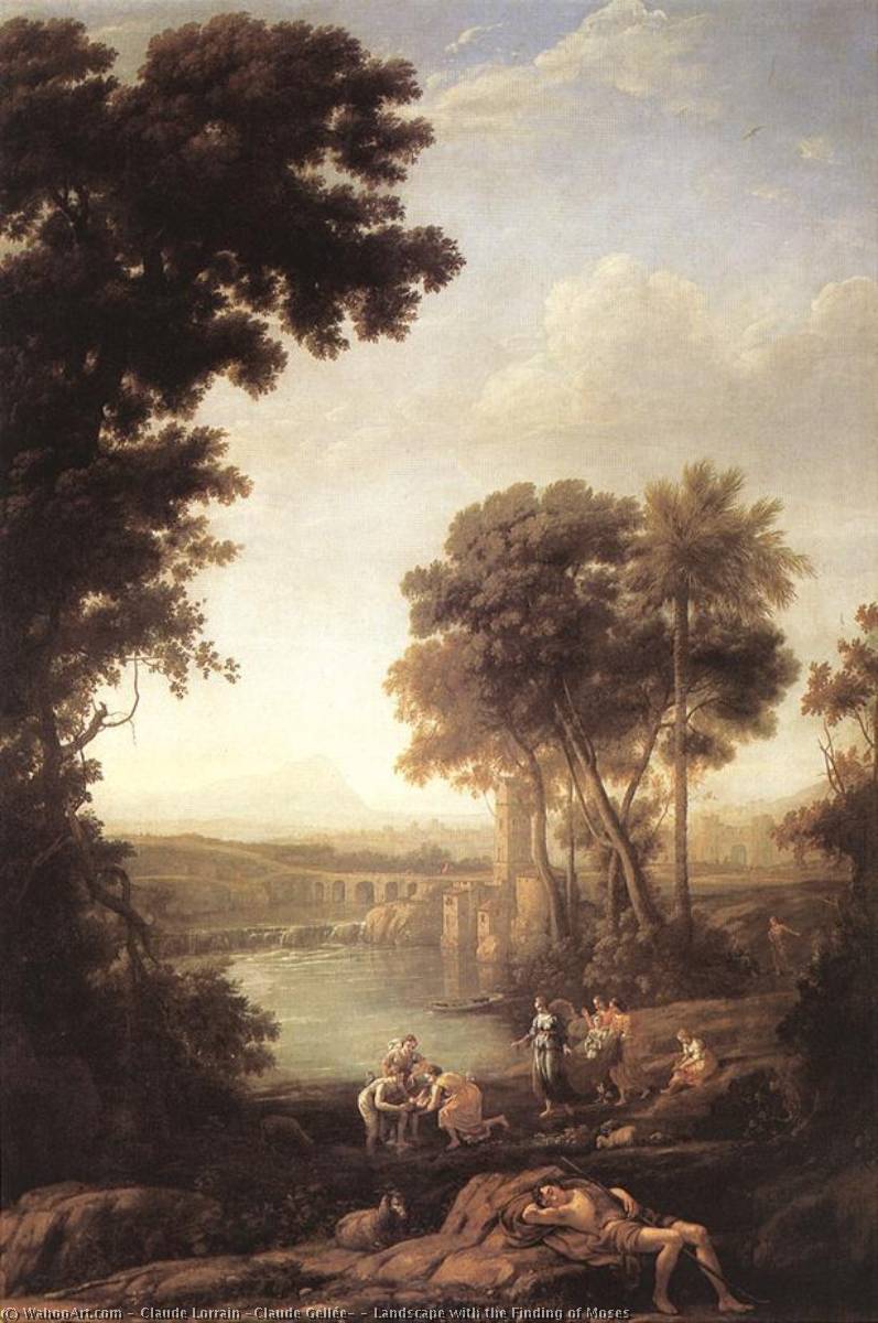 Landscape With The Finding Of Moses — Claude Lorrain (claude Gellée)