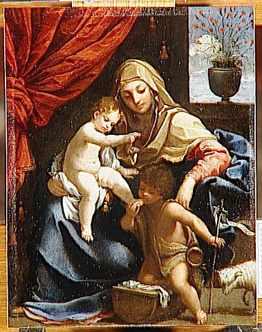 Die Jungfrau, Das Kind Jesus Und Der Heilige Johannes Der Taufer — Reni Guido (le Guide)