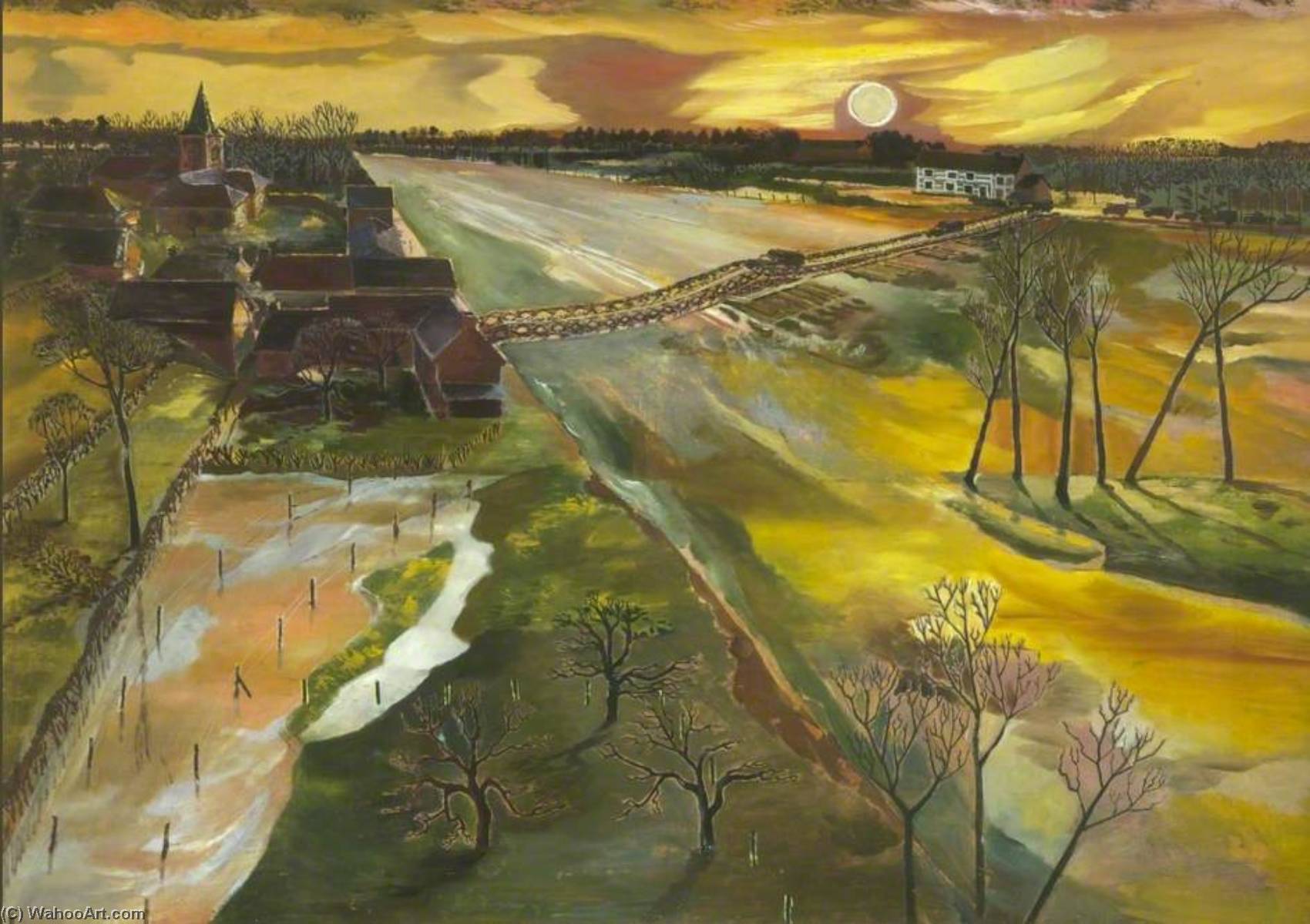 Holland The Flooded Maas — Albert Richards