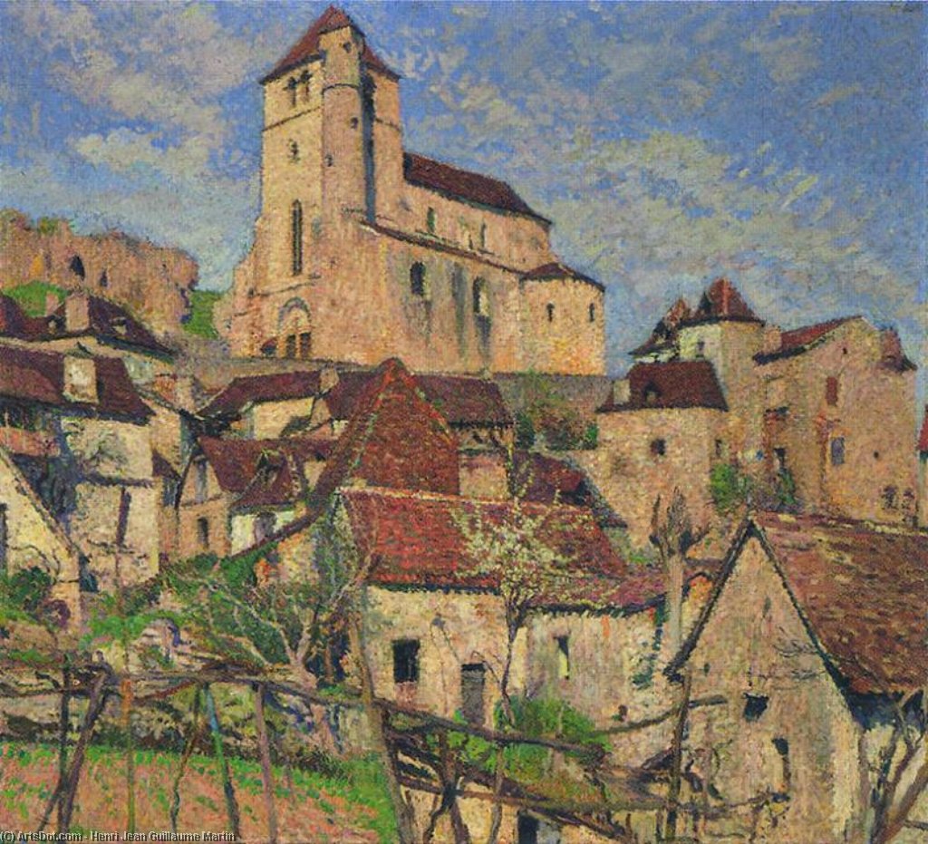 The Village Of Saint Cirq Lapopie — Henri Jean Guillaume Martin