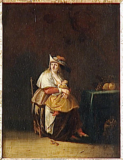 Les Cinq Sens, Le Gout Femme Allaitant Un Enfant — Palamedesz Anthonie (stevaerts)