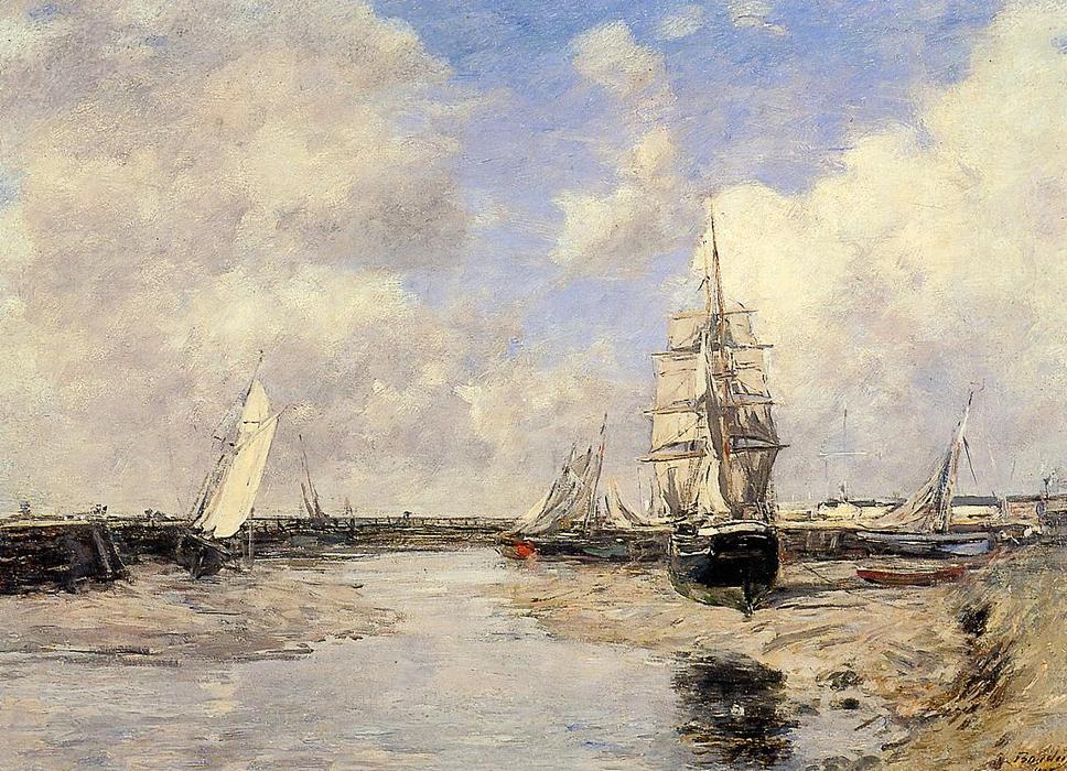 Estuary At Trouville — Eugène Louis Boudin