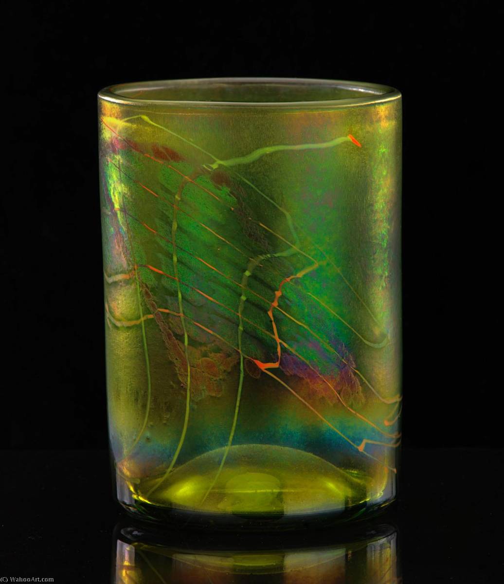Irish Moors Cylinder With Drawing — Dale Chihuly