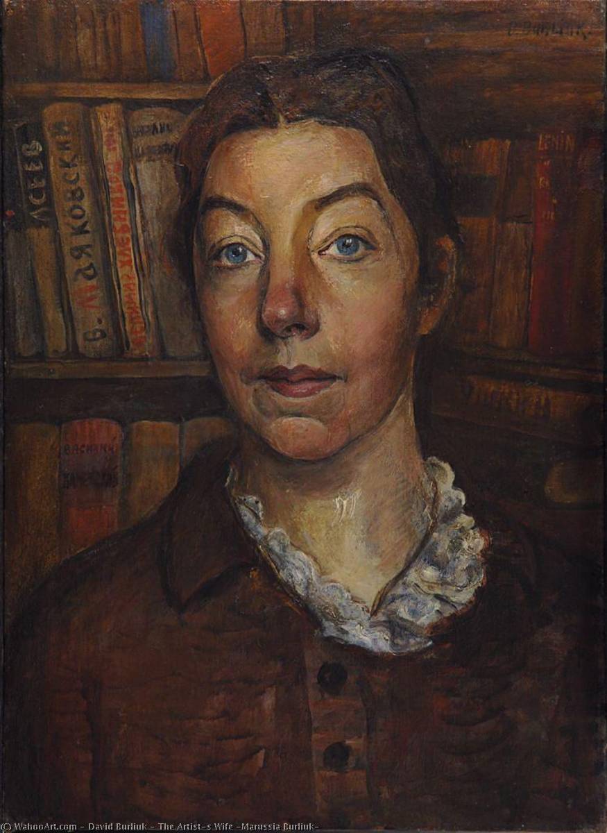 The Artist's Wife (marussia Burliuk) — David Davidovich Burliuk