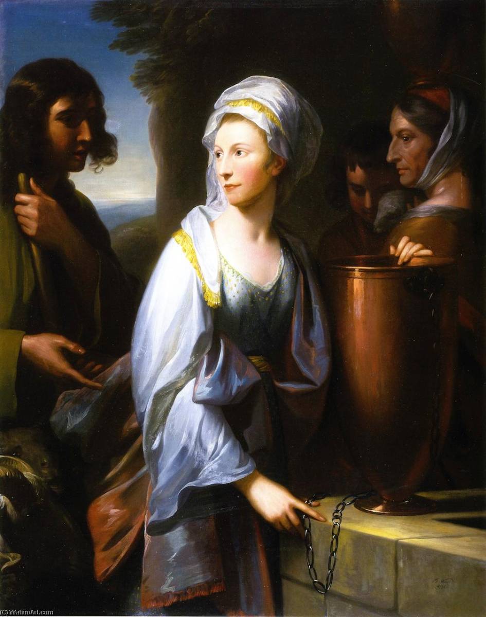 Mary, Wife Of Henry Thompson Of Kirby Hall, As Rachel At The Well — Benjamin West