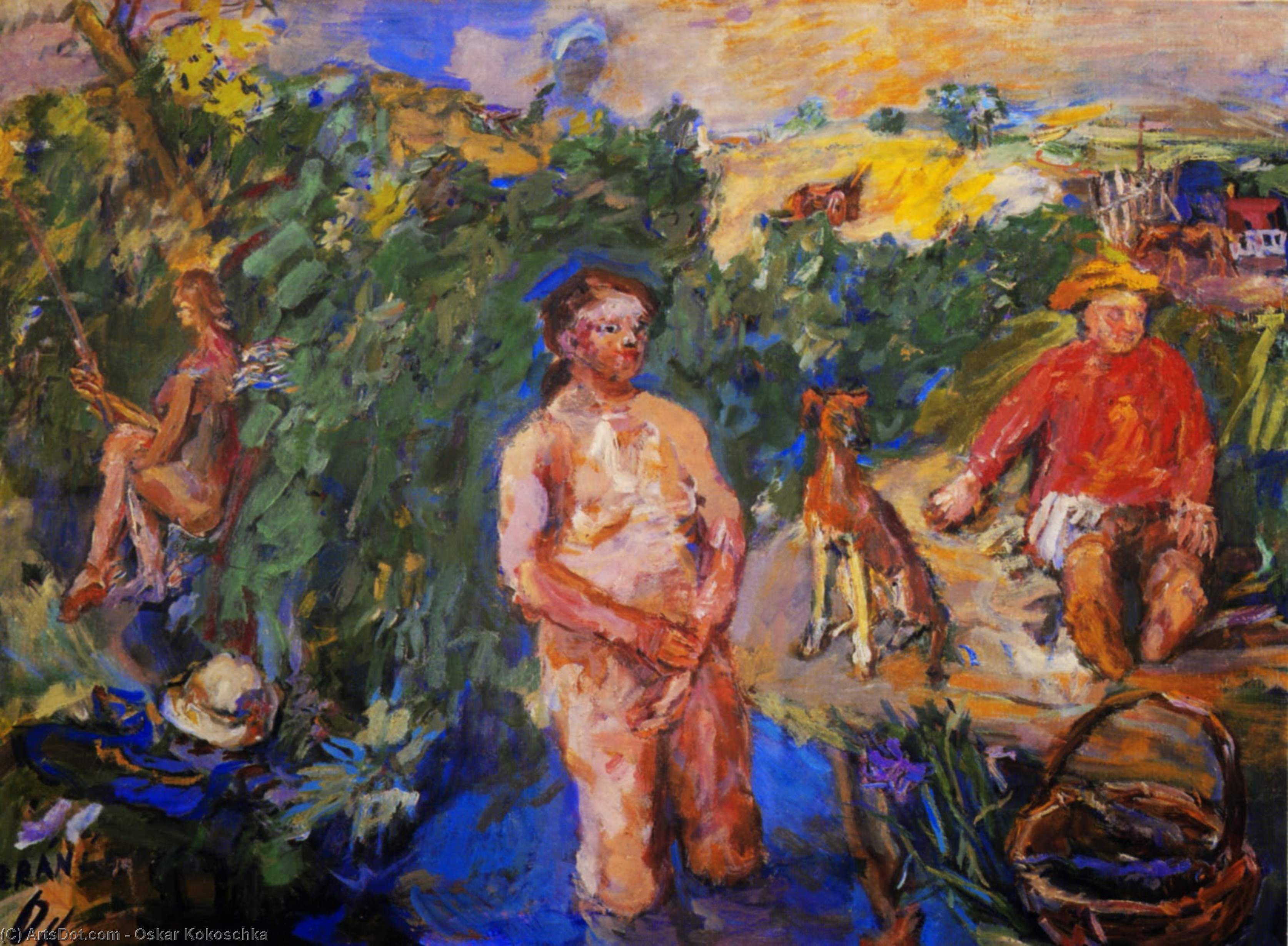Eté Ii (zràni), Summer Ii (zràni), Huile Sur Toile, — Oskar Kokoschka